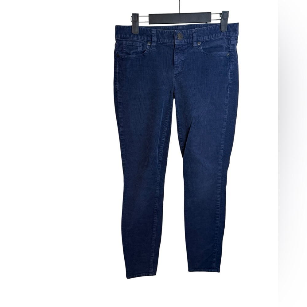 J. Crew Navy Blue Corduroy Toothpick Pants